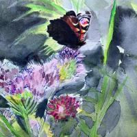 painting of butterfly
